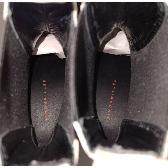 Simon Miller Black and White Ankle Boots - Picture 10 of 14